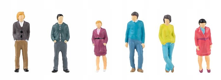 Faller 151608 Zestaw 6 figurek Przechodnie
