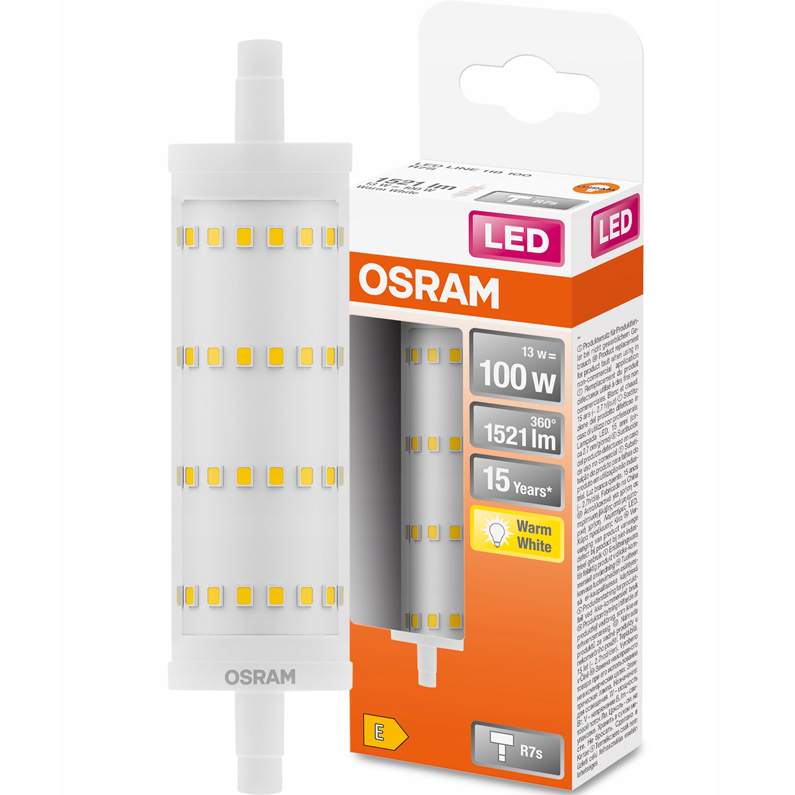 

Żarówka Led R7s Żarnik 118mm 13W 100W 2700K Osram
