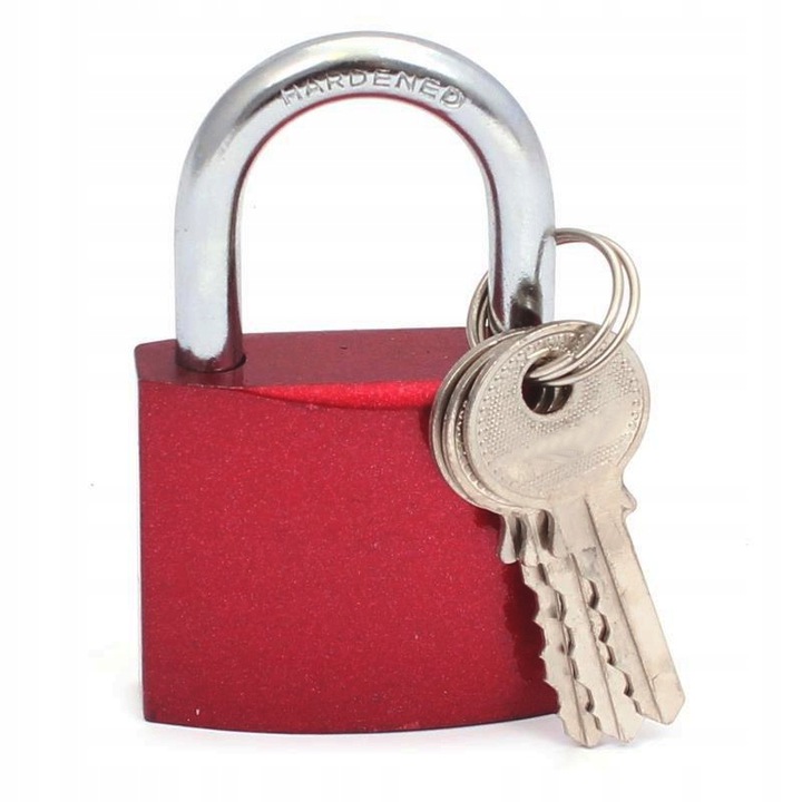 

Kłódka żeliwna System Jednego Klucza, czerwona 50
