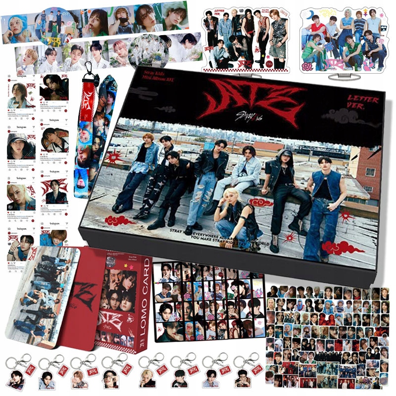 Stray Kids Ate Setup Periferního Alba Zestaw Upominkowy Z Naklejką Breloka