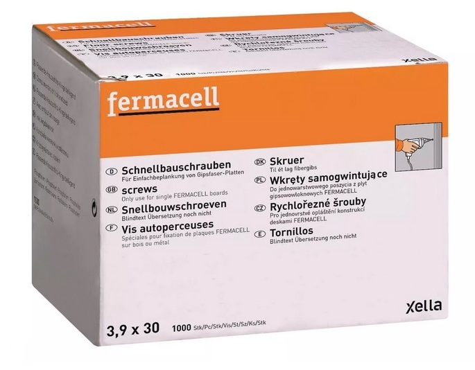 Wkręty 3,9x30mm 1000szt Fermacell