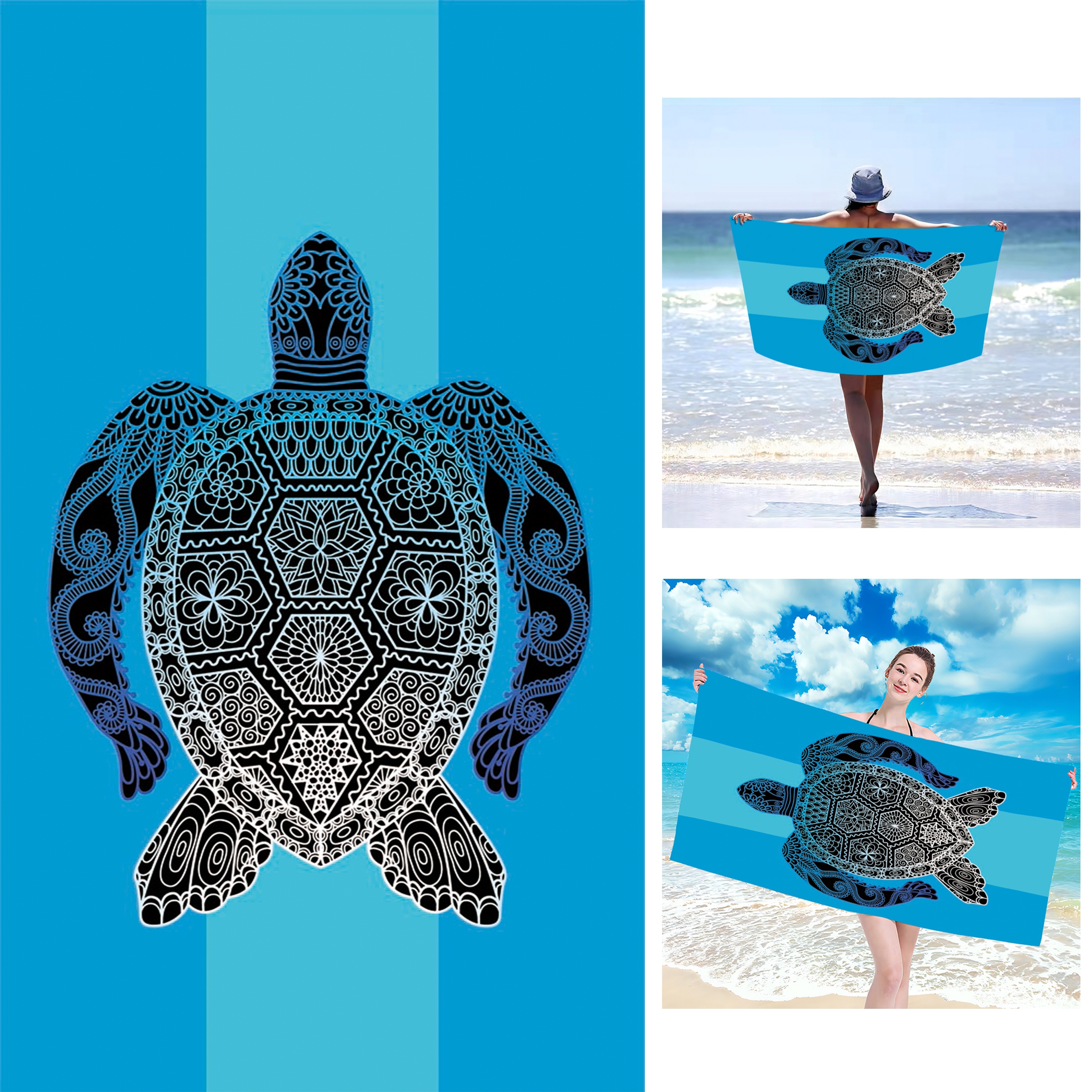 RĘCZNIK PLAŻOWY 100x180 KĄPIELOWY XXL WZORY LATO