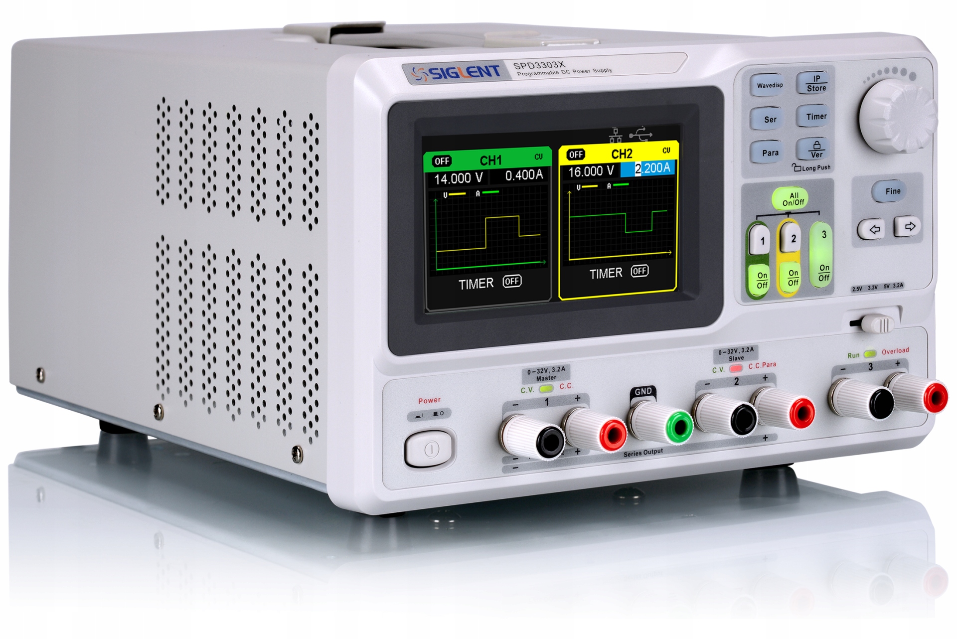 

SPD3303X-E zasilacz laboratoryjny 0-32V 3,2A Usb