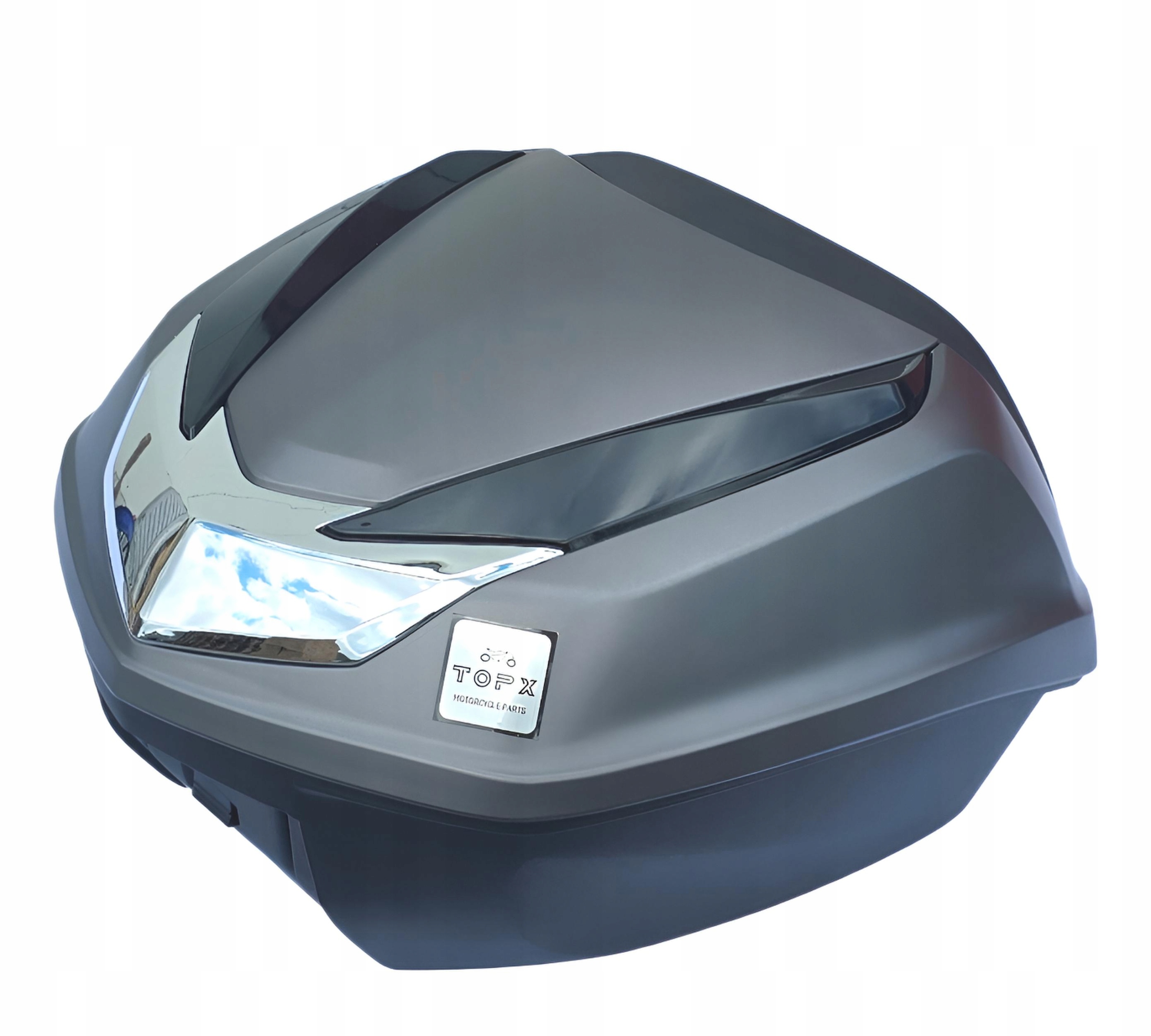 Motocyklový kufr Centrální 45L Honda Sh 20+ reflexní opěradlo Šedý Bankok