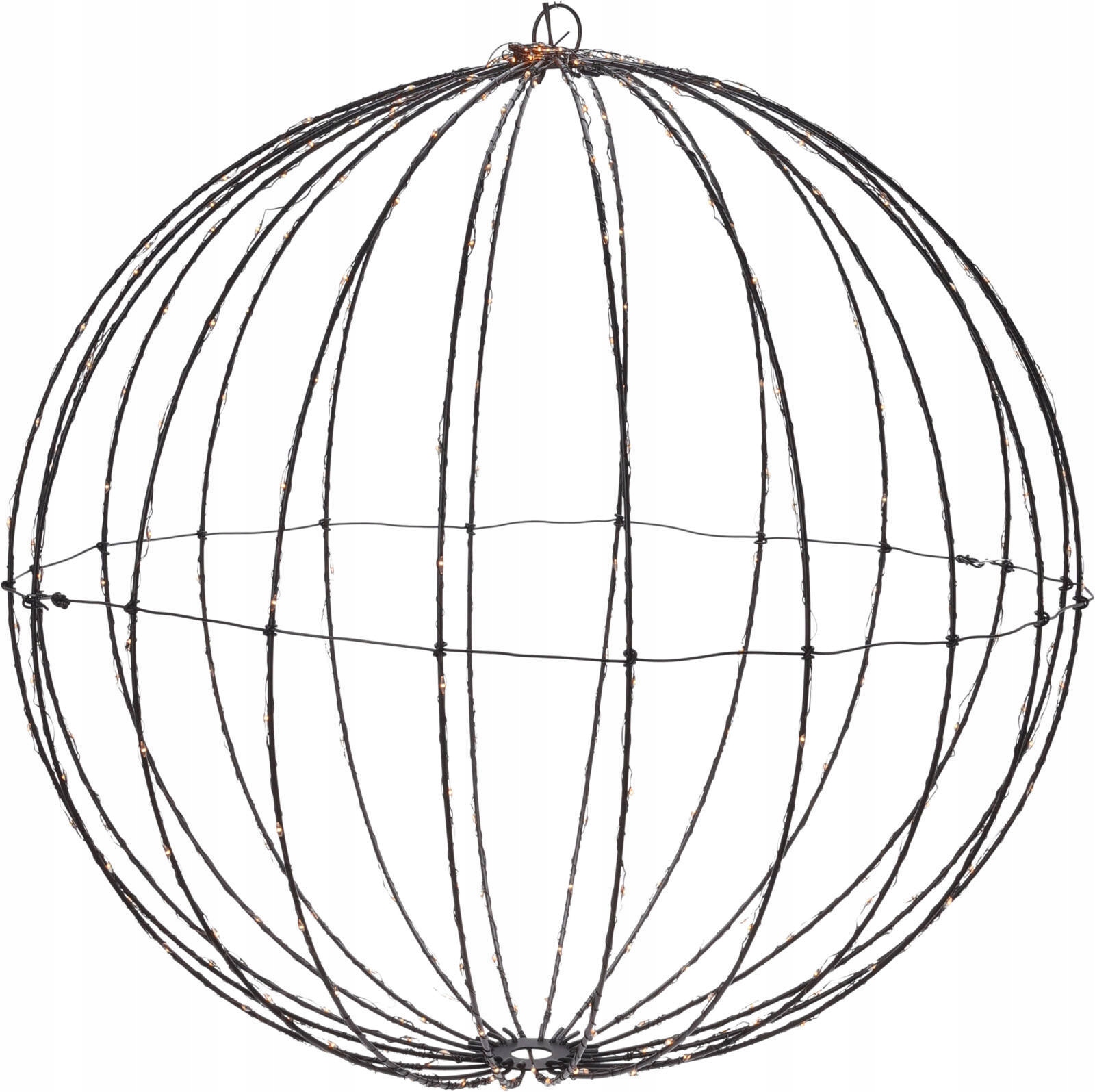 Vianočné osvetlenie guľa 400 Led Home Styling Collection čierna 60 cm