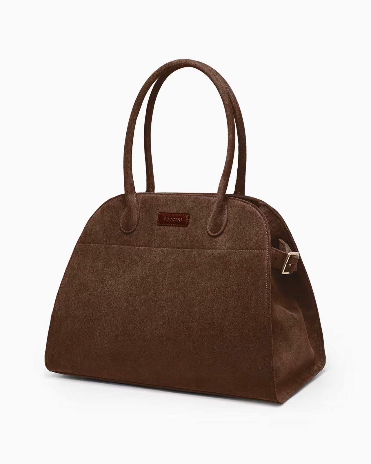Puccini dámská velká kabelka přes rameno ze semiše BK2251033D-2 Hnědá
