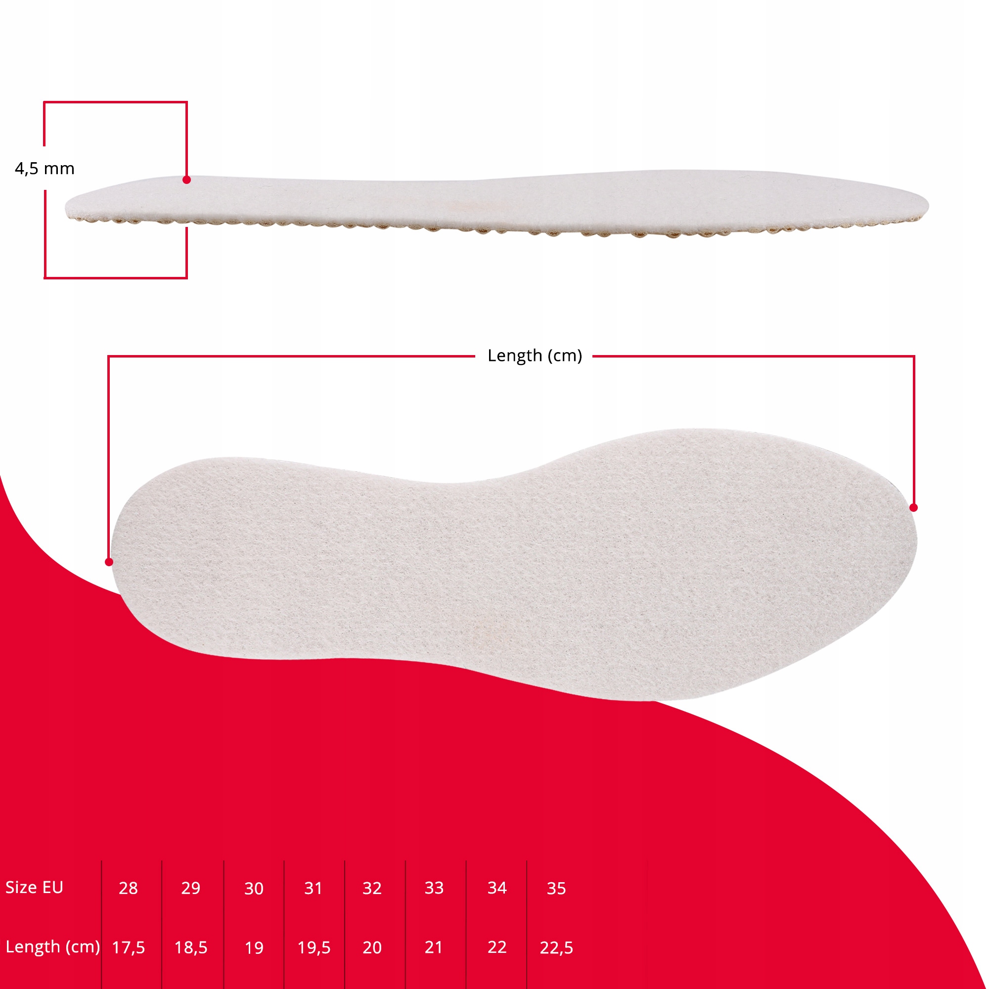 MASUJĄCE wkładki do butów JEŻYKI JASNE 29 Marka Sulpo