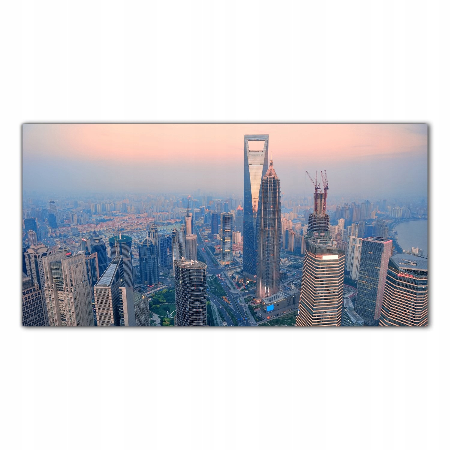 Shanghai Západ Slunce 100x50 cm Panely do kuchyně