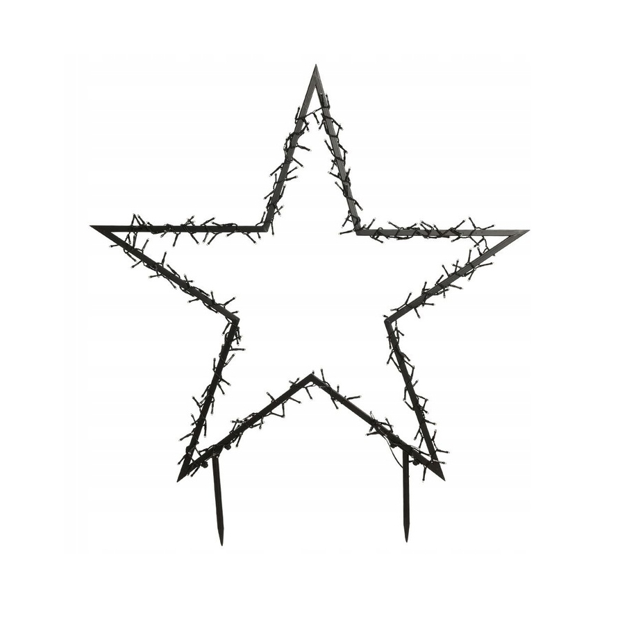 Vonkajšia svietiaca záhradná hviezda 55 cm