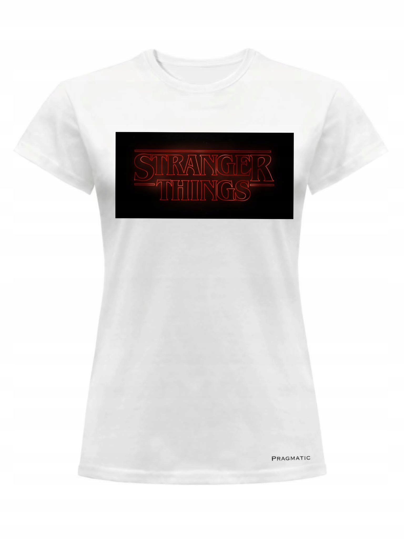 

Koszulka Damska Biała T-shirt Stranger Things XL