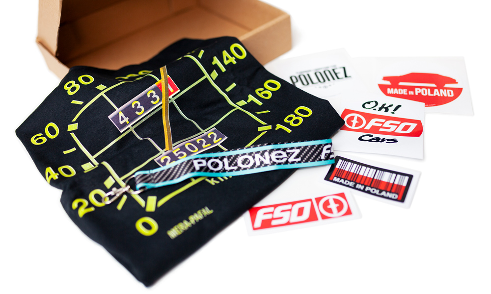 BOX Tshirt S Polonez Borewicz wlepy smycz klasyk retro prl koszulka