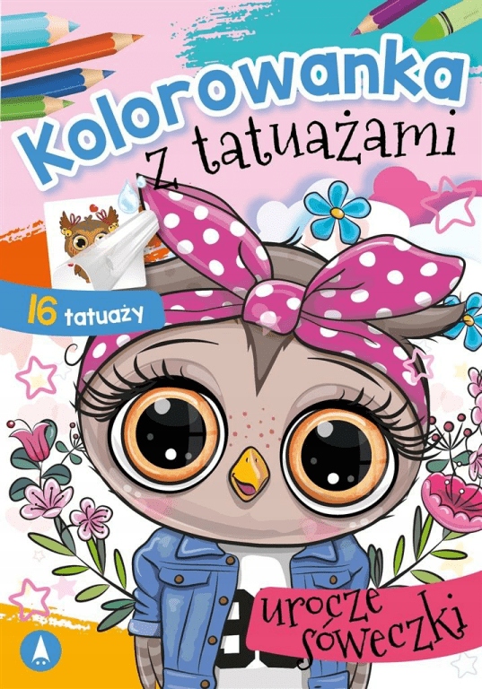 

Kolorowanka z tatuażami. Urocze sóweczki