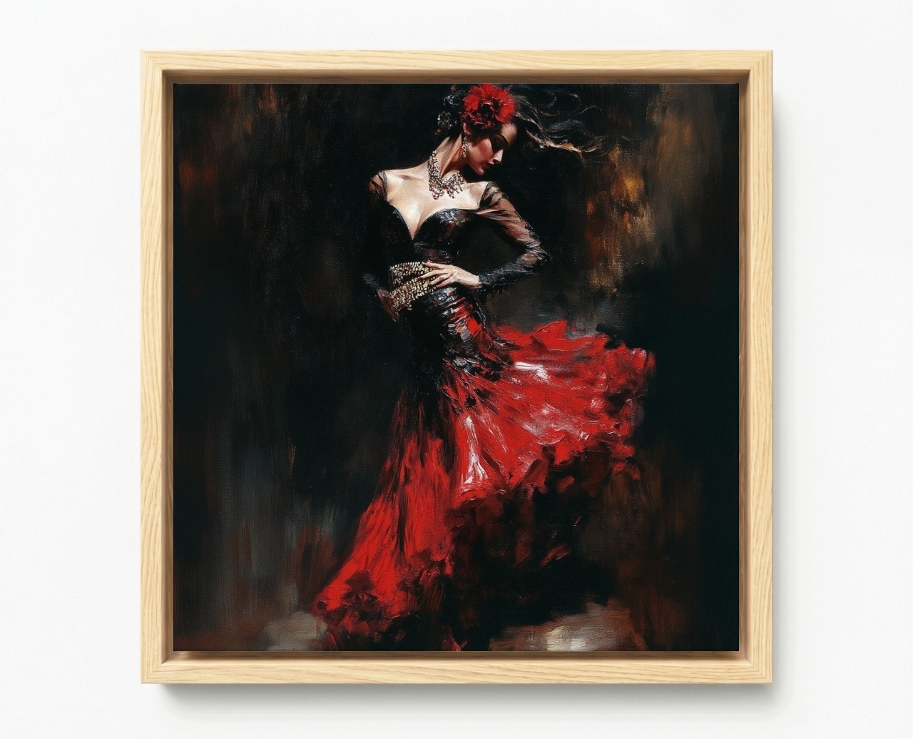 Obraz Rám Americký Box Tanec Žena Španělsko Flamenco Hudba 40x40