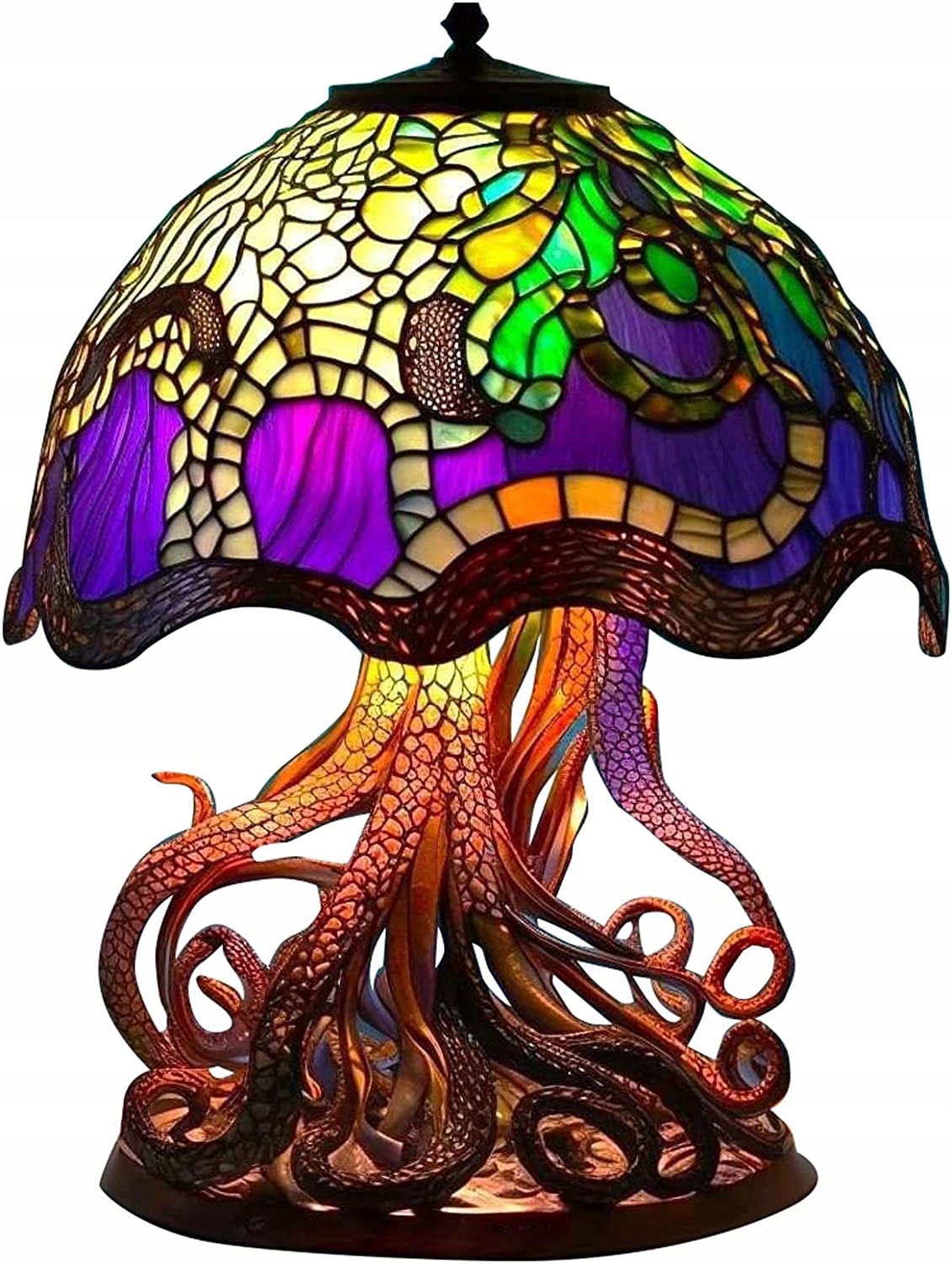 2023 Nowa lampa stołowa z witrażem Stan opakowania oryginalne