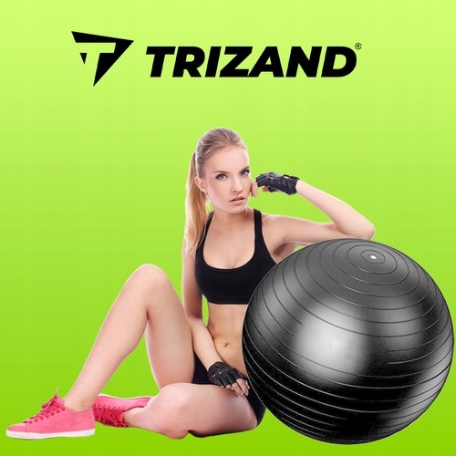 TRIZAND Piłka gimnastyczna 65cm z pompką - CE Marka Medi Sleep