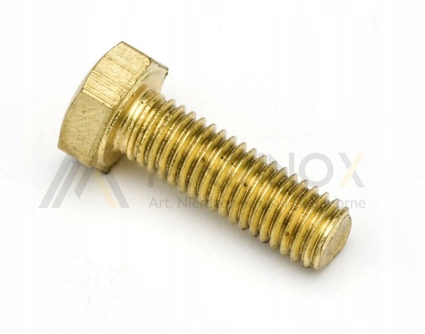 

M10x20 Śruba sześciokątna mosiężna Din 933 Mosiądz