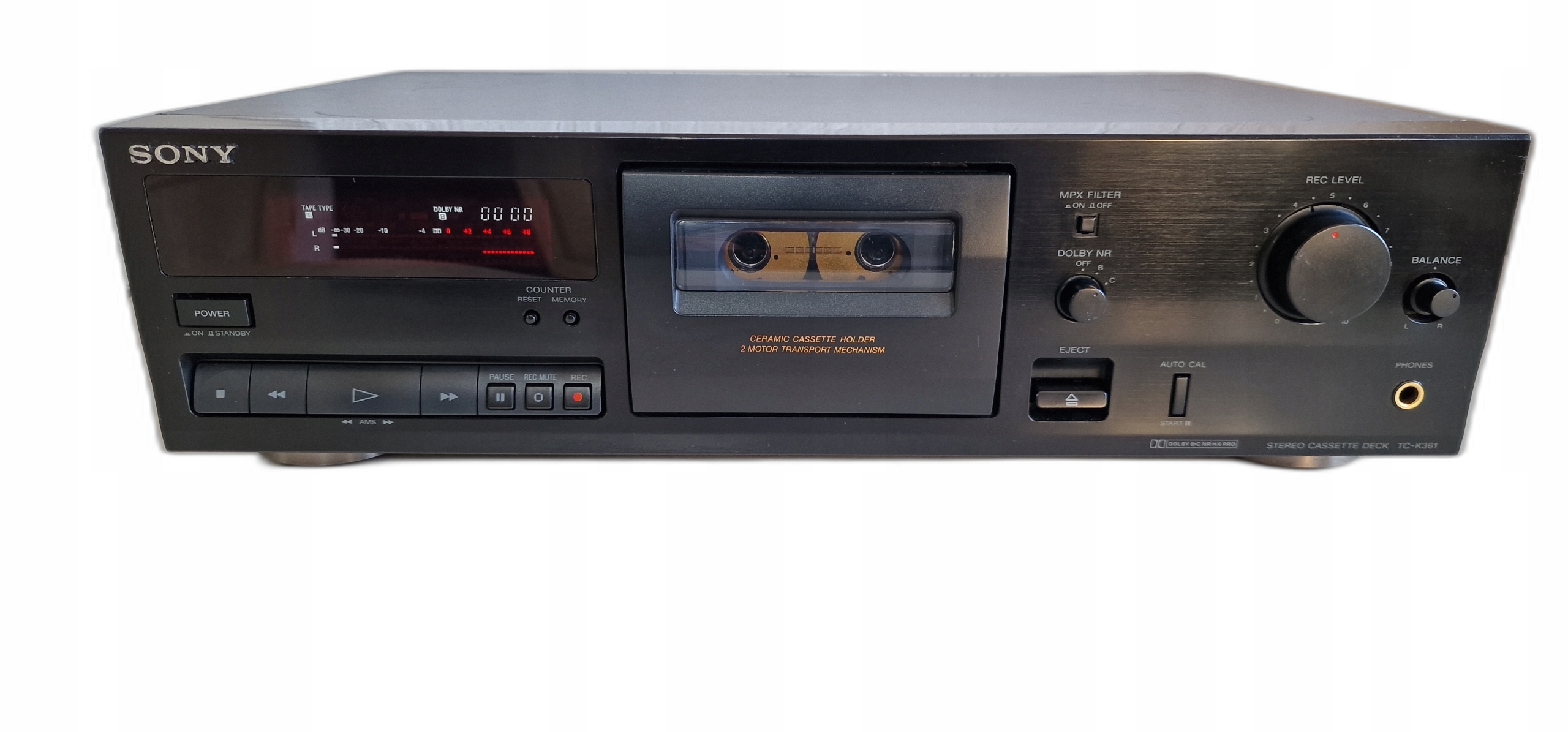 Magnetofon kasetowy Sony TC K361 czarny