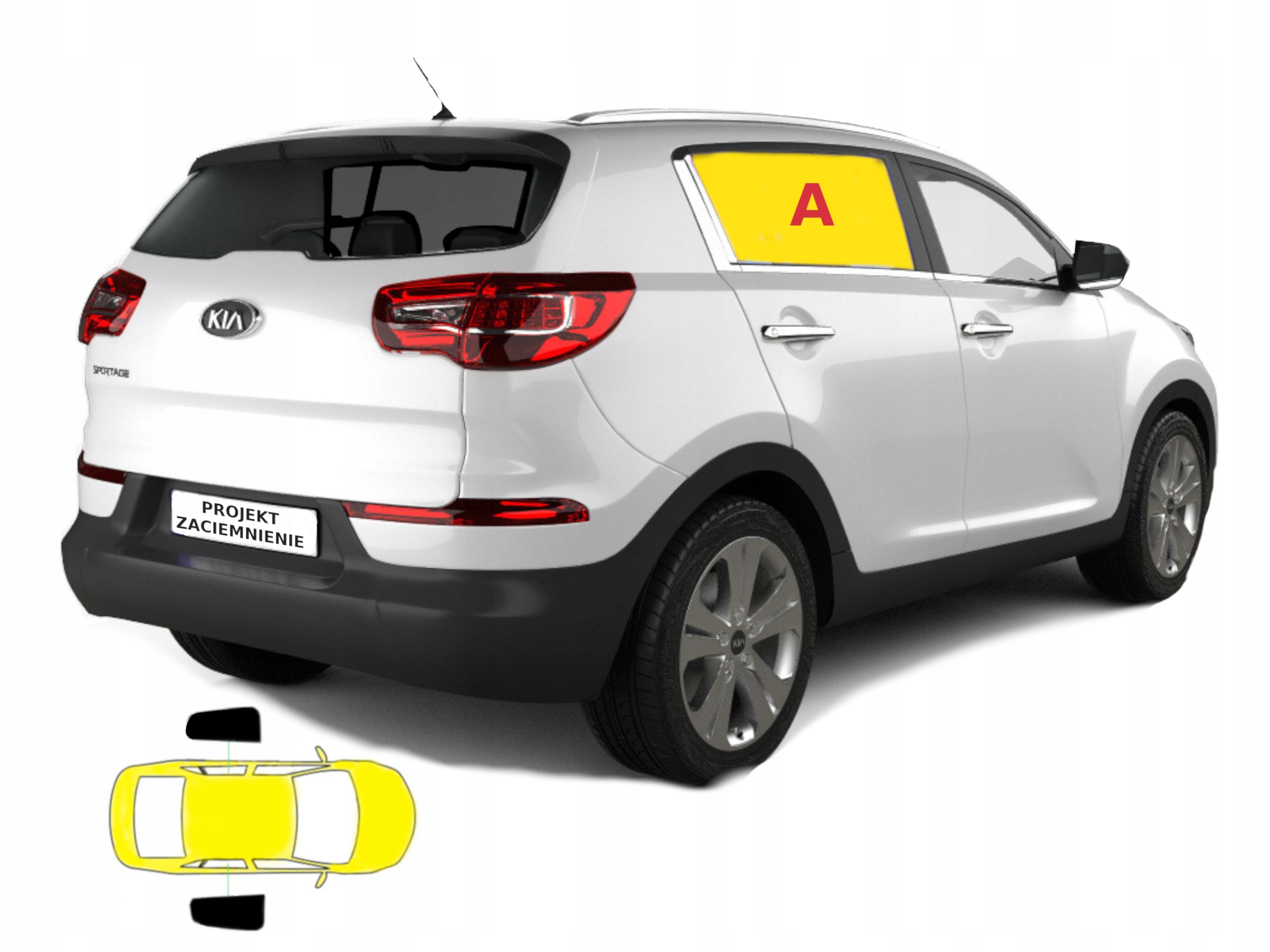 Protislnečné závesy určené pre Kia Sportage III