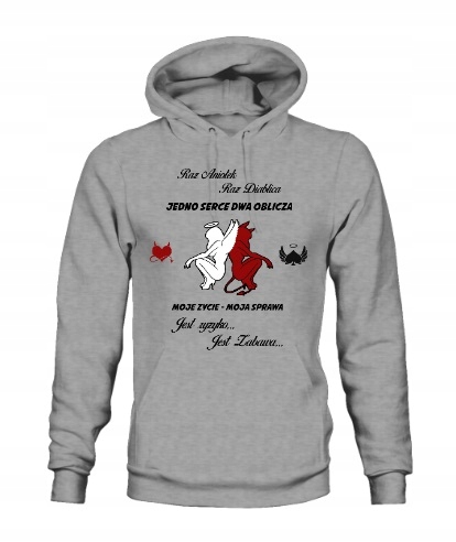 

Bluza Kangurka Aniołek Diablica Rozmiary Kolory