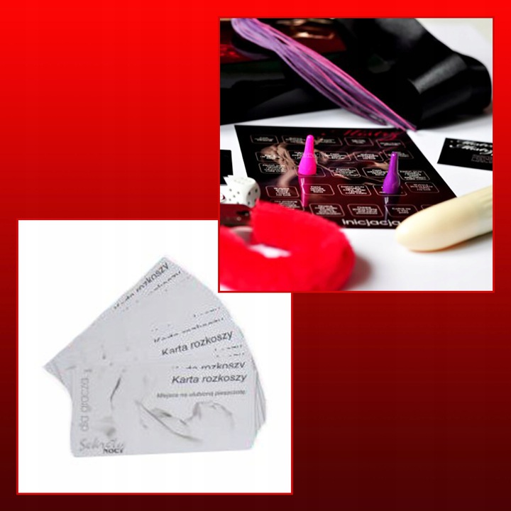 SEKRETY NOCY GRA EROTYCZNA Z GADŻETAMI NOWE WYDANI Wiek gracza 18+