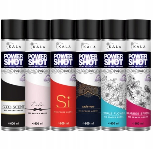 Levně Kala Sada Vůní 6x600ml Do Domácnosti Do Kanceláře Neutralizátor Vůní Parfémů