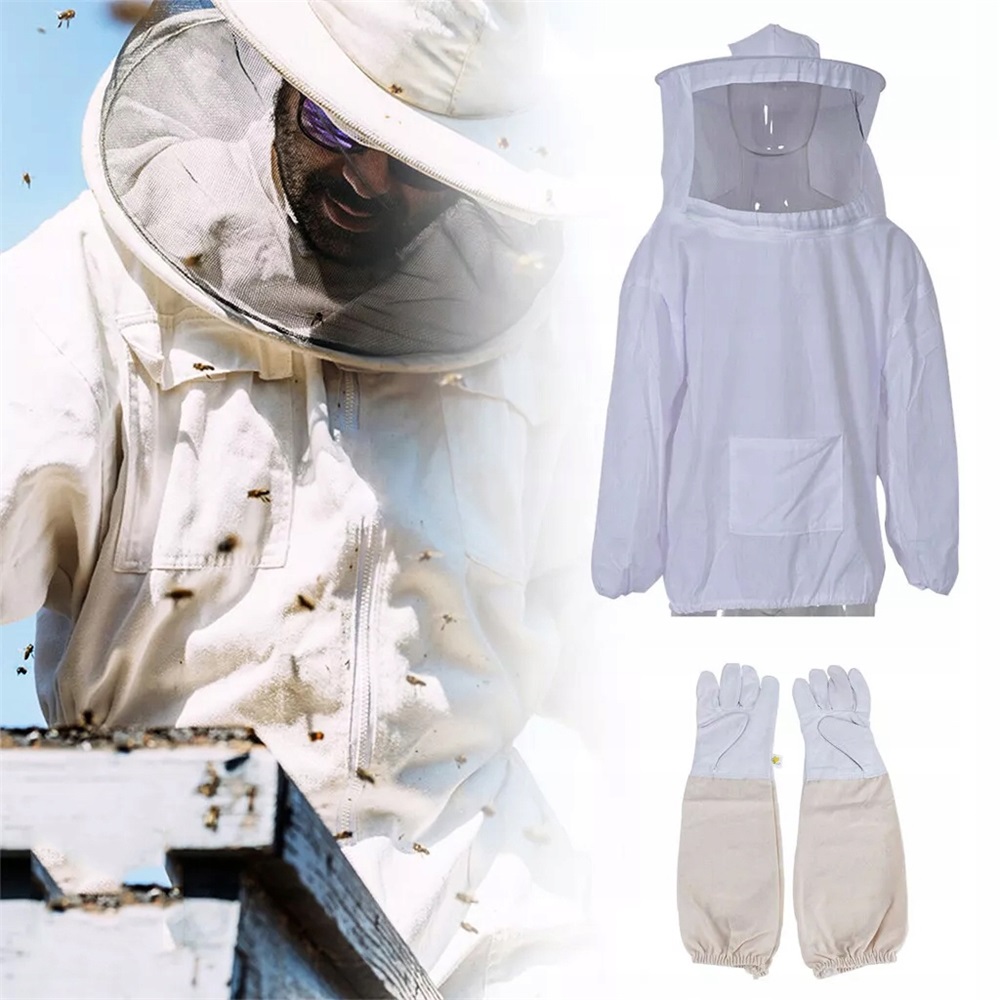 Profesionální Včelařský Kostým, Ochranný Oblek S Rukavicemi