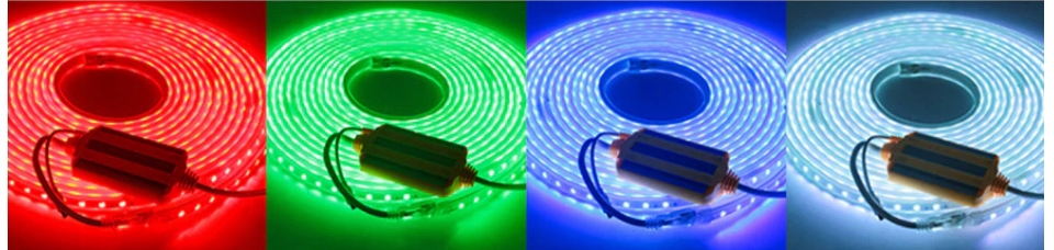 TAŚMA LED RGB 230V ZESTAW 5M WODOODPORNA + PILOT Napięcie (V) 230V