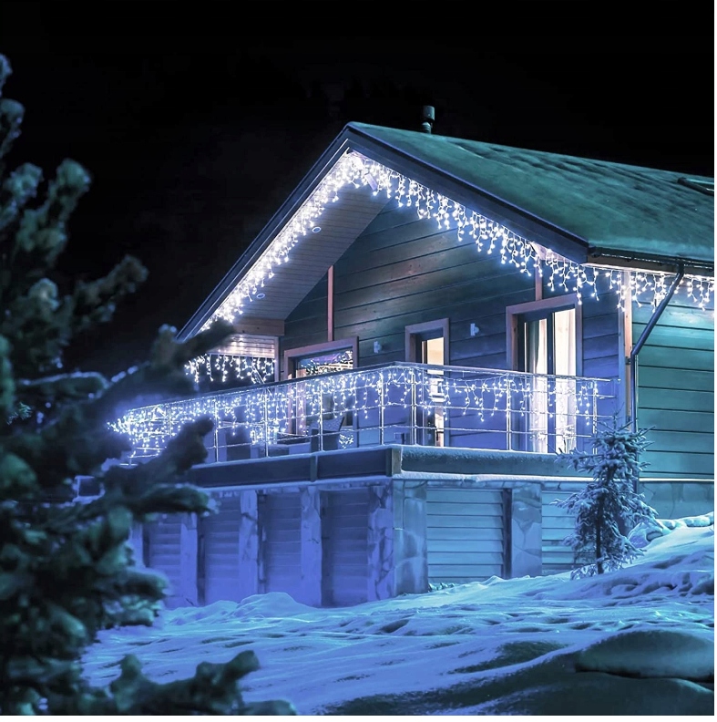 LAMPKI ZEWNĘTRZNE LED SOPLE 500 IP44 STAŁE + FLASH Zasilanie sieciowe