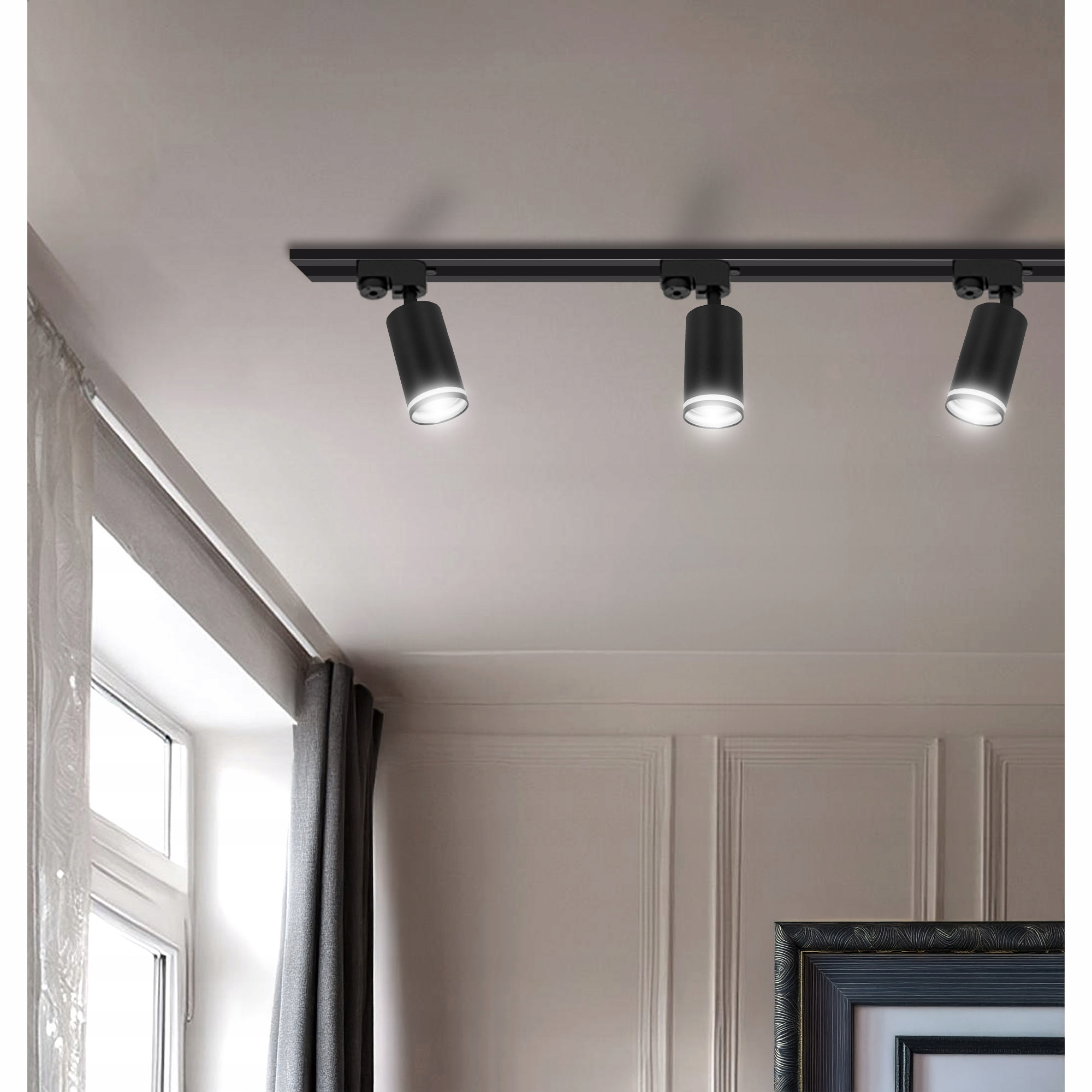 Zestaw Szynoprzewód Szyna 2m + 4x Lampa GU10 LED Marka LEDLUX