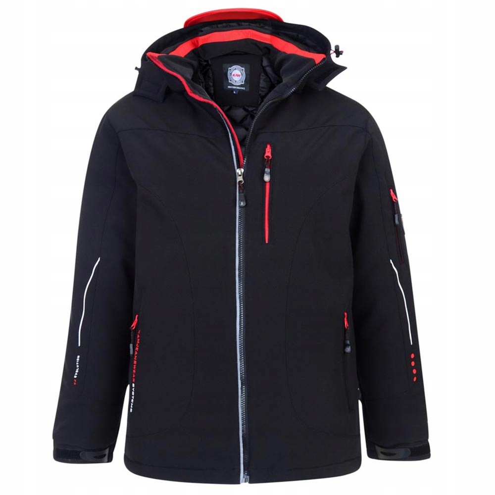Kam bunda pánská KV59 softshell nadměrná velikost 8XL černá