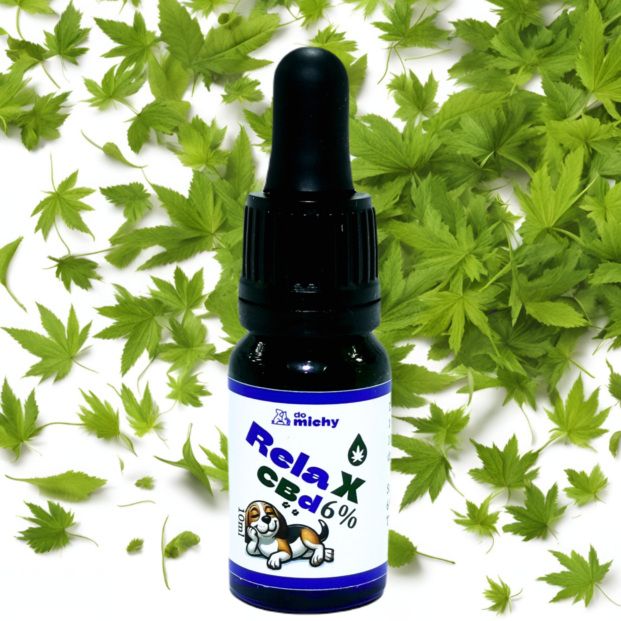 Levně Cbd konopný olej RelaX 6% pro psa a kočku Do michy 10 ml Bez Thc 600 mg
