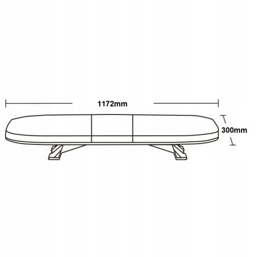 MF8038 - Петух Луч синий полиция 144 LED R65 BLUE