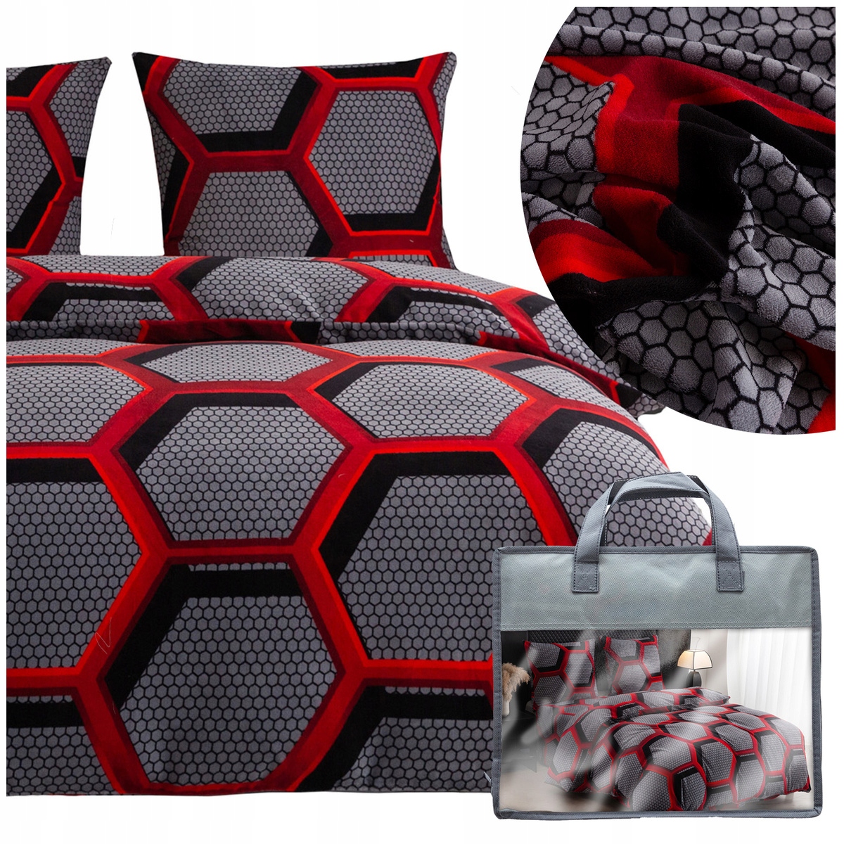 Posteľná Bielizeň 200x220 3 dielov mikrovlákno na zimu medvedík komplet Martino