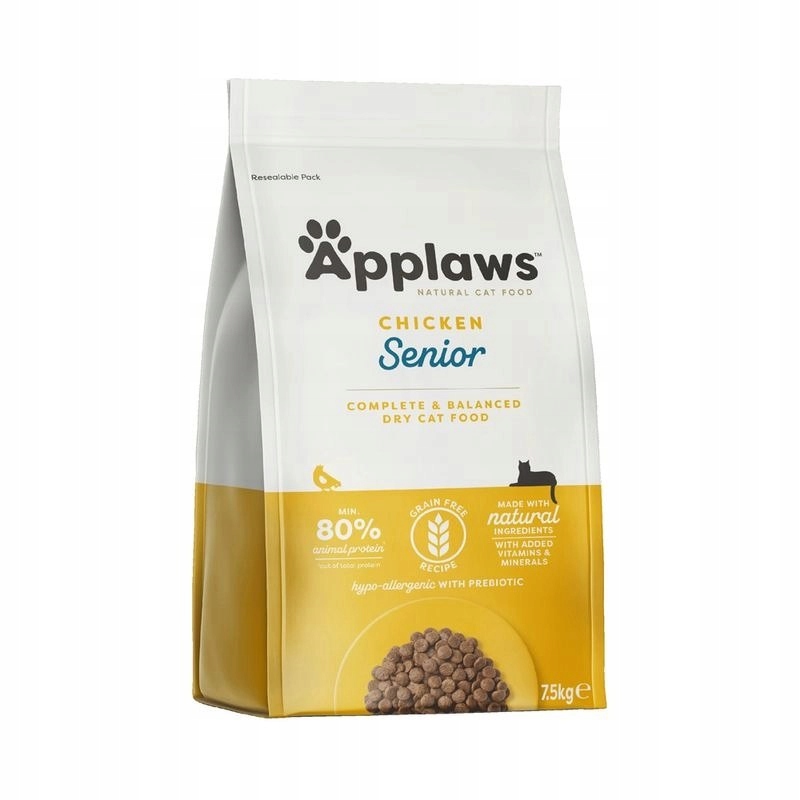 Applaws Kompletní suché krmivo pro seniory s kuřecím masem 7,5 kg