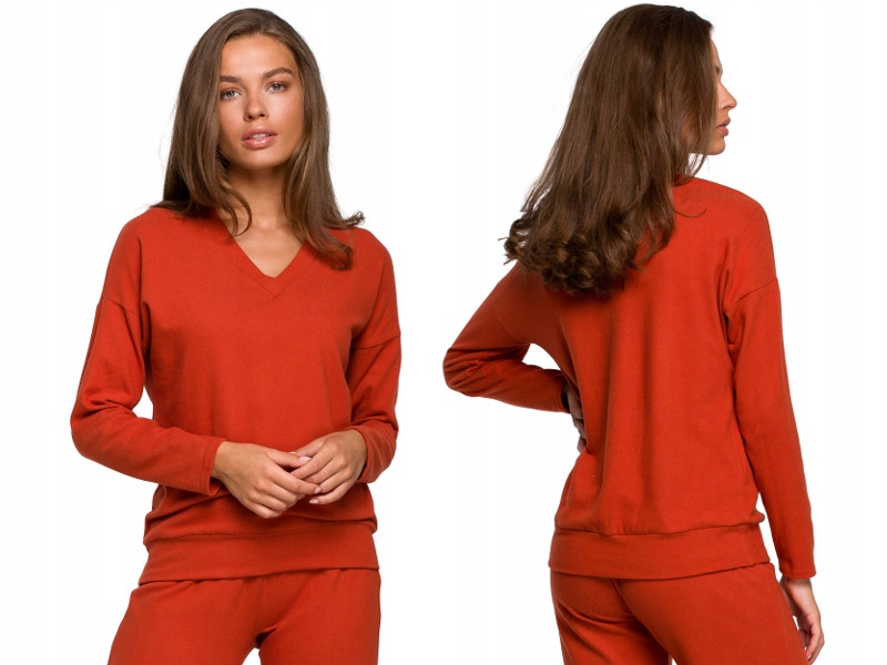 

miękki Sweterek Sweter dekolt V 36/38 S/m