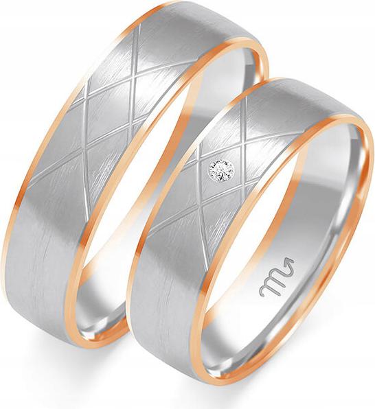 Zlatý snubní prsten moderní svatba 585, 23 24 25, elegantní lesklý model