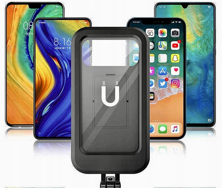 UCHWYT MOTOCYKLOWY WODOODPORNY NA TELEFON ETUI XL Model brak