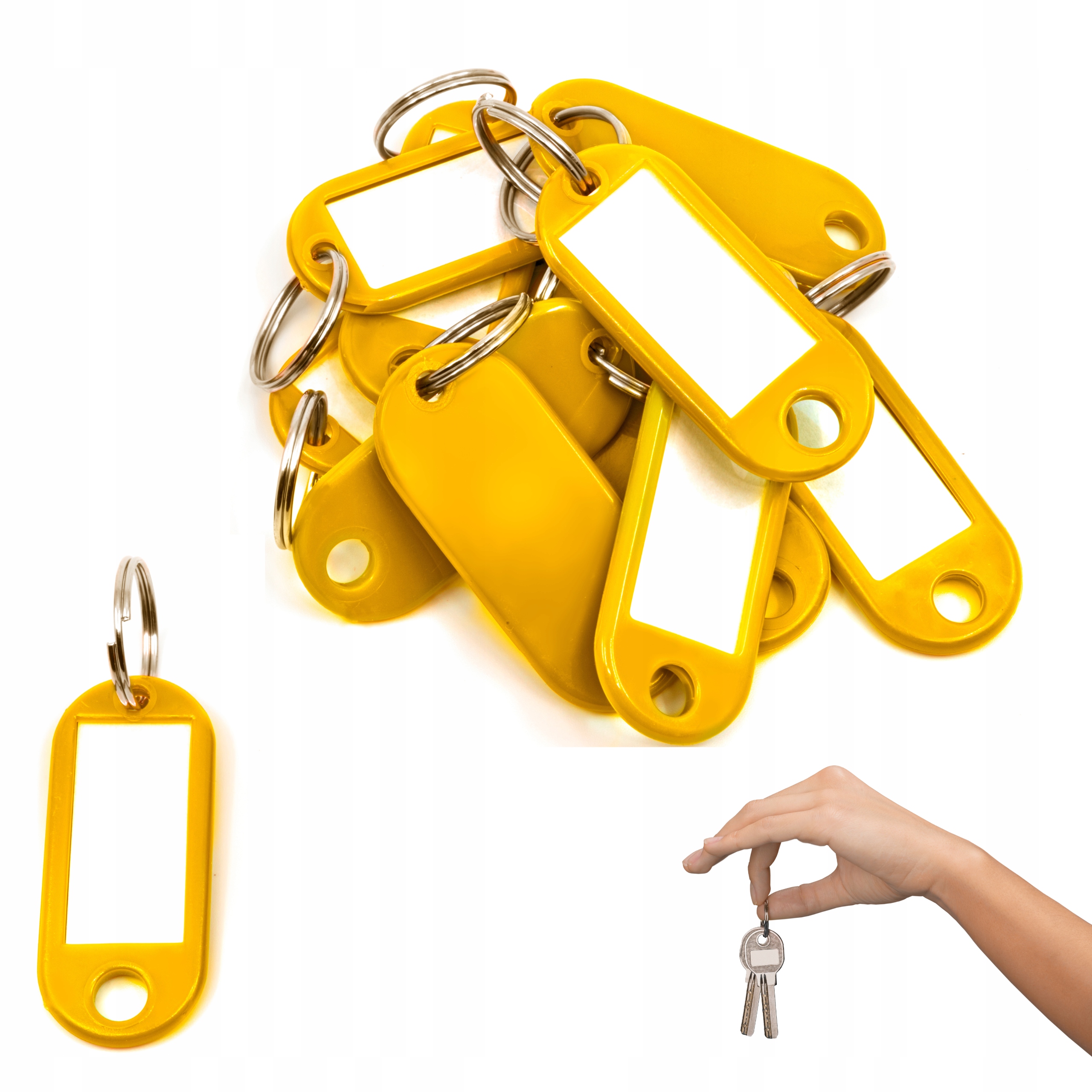 IDENTYFIKATOR brelok ZAWIESZKA do KLUCZY ŻÓŁTY