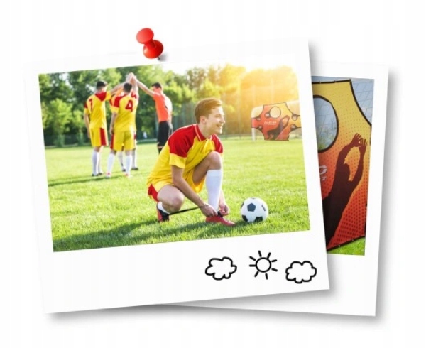 REBOUNDER BRAMKA TRENAŻER RAMA TRENINGOWA 100x100 STALOWE SŁUPKI + ŚLEDZIE Materiał stal