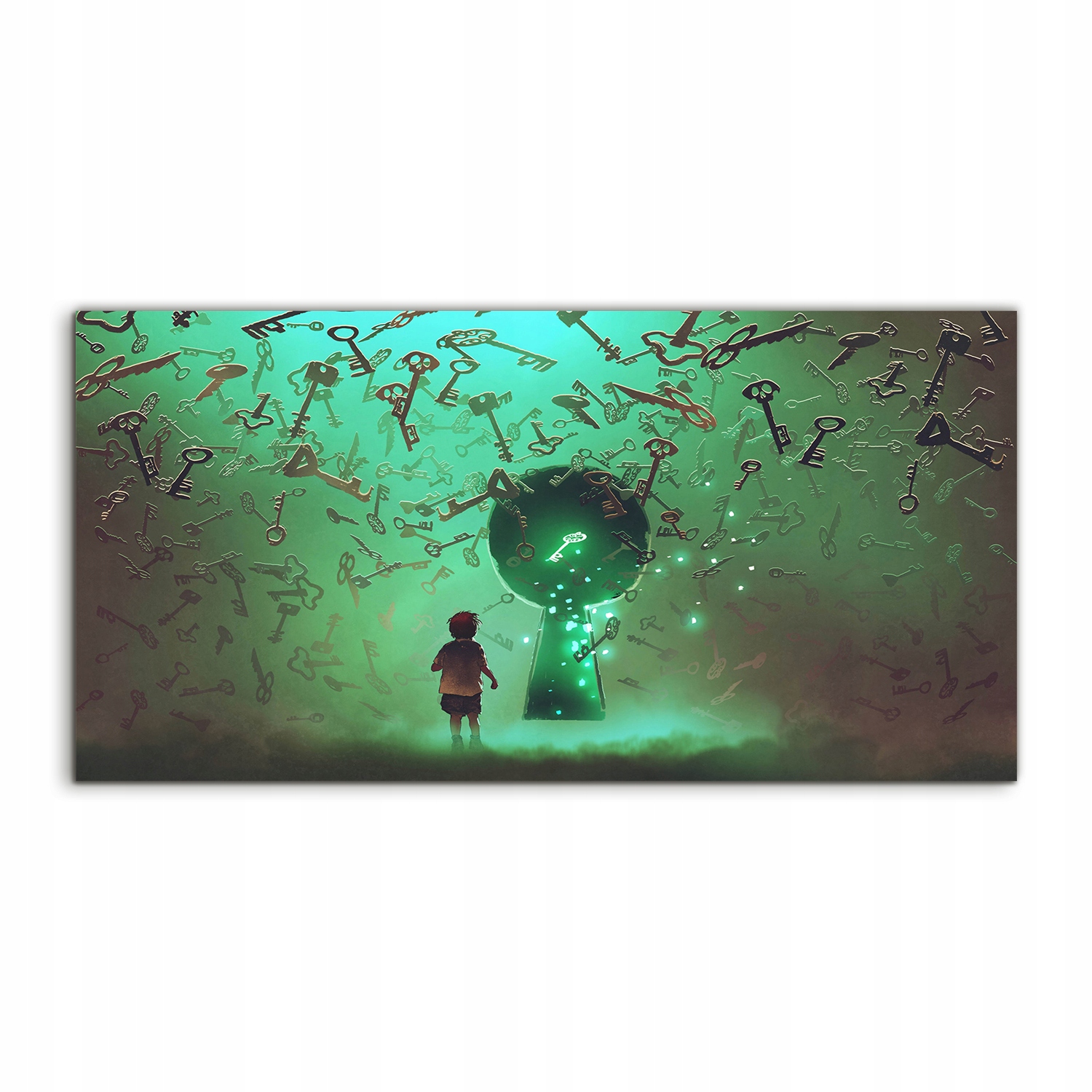 

Obraz akryl 100x50 ścienny Chłopiec Dziurka Klucza