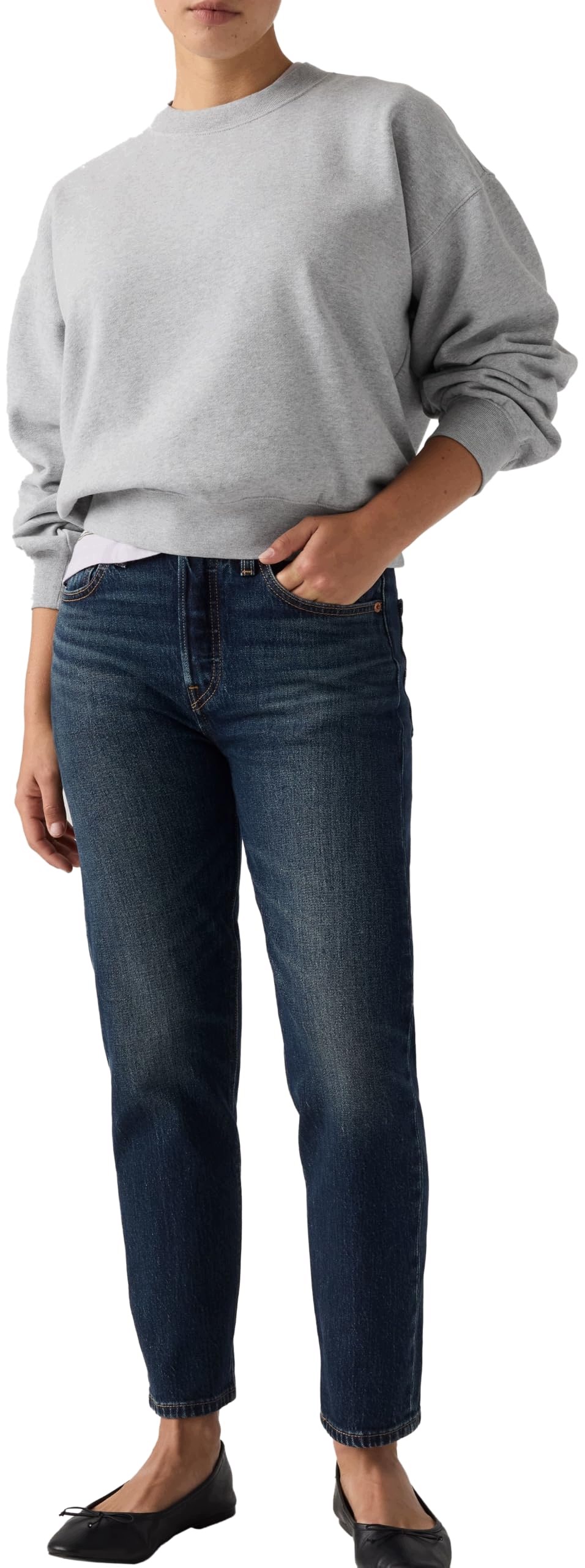 Levi's 501 Crop Jeansy Damskie Time Take 25/26