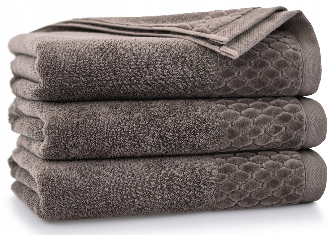 ANTYBAKTERYJNY Ręcznik CARLO taupe 70x140 ZWOLTEX