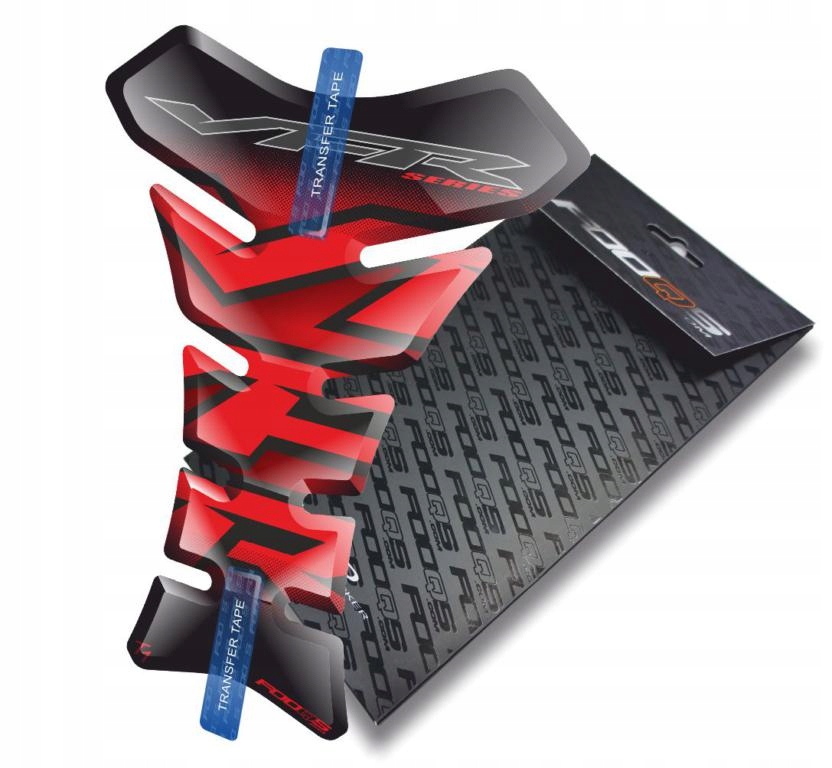 Tank-pad od firmy Fooqs pro Honda Vfr 400 750 800 1200 Černý Červený