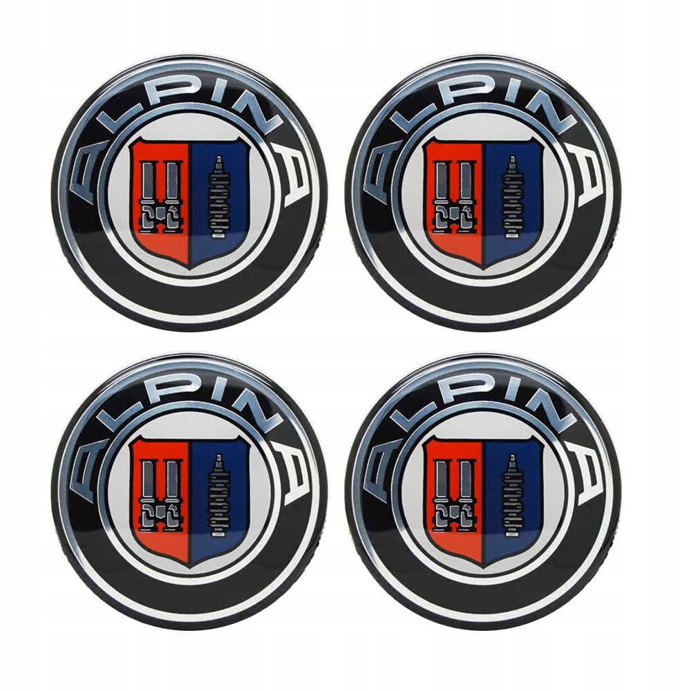 

4x Logo Emblemat Znaczek Na Felg Bmw Alpina 65MM
