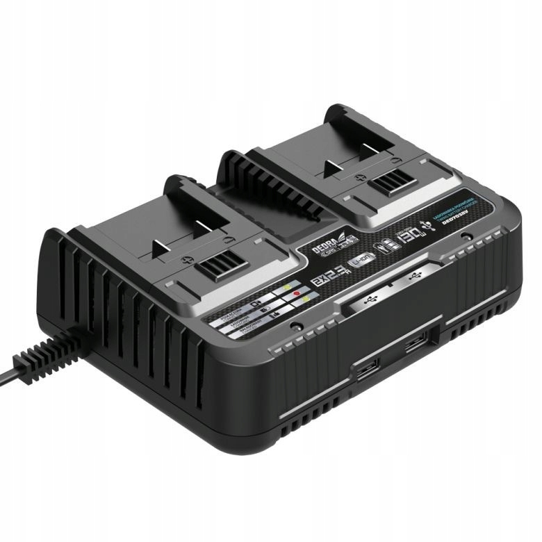 

Ładowarka dwa akumulatory Dedra Sas+all DED7038V