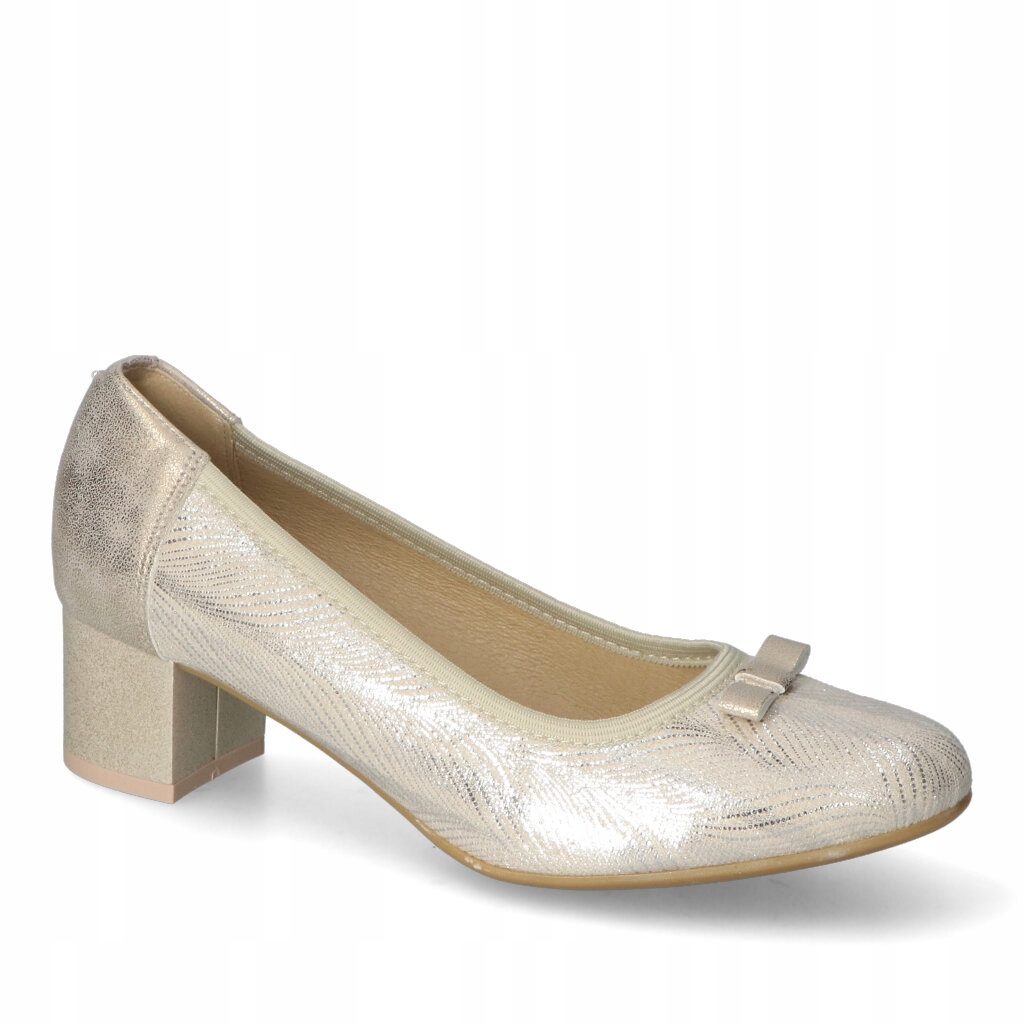 Boty Kamex-But Béžová Kožená obuv 36