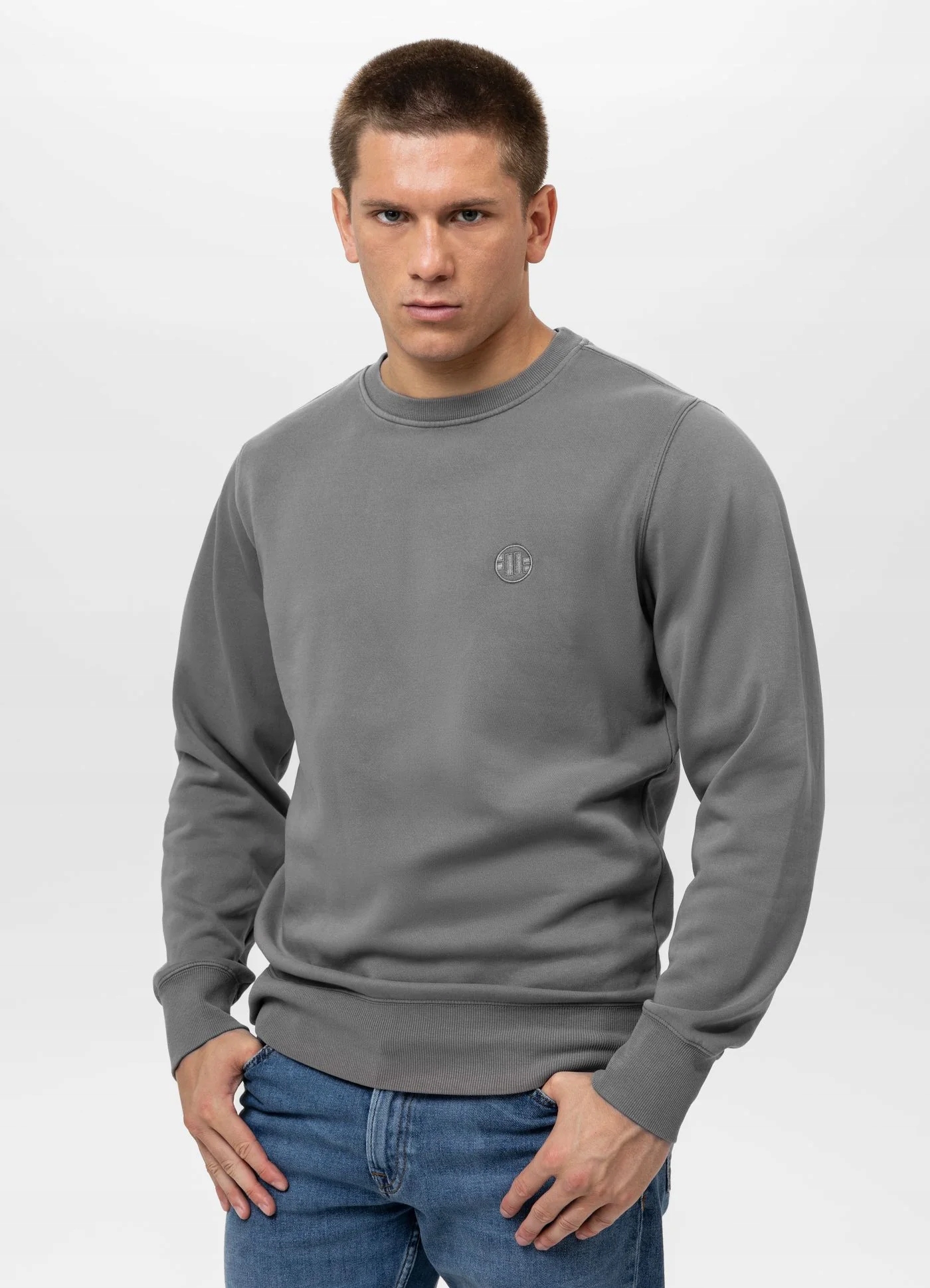 Pánská mikina Pit Bull Washed "Lancaster II" vel. M šedá