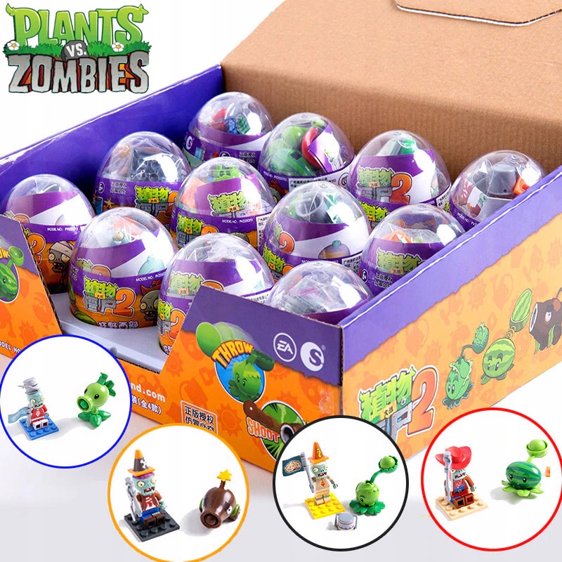 

Plants vs Zombies klocki gra PvZ zabawki Jajko