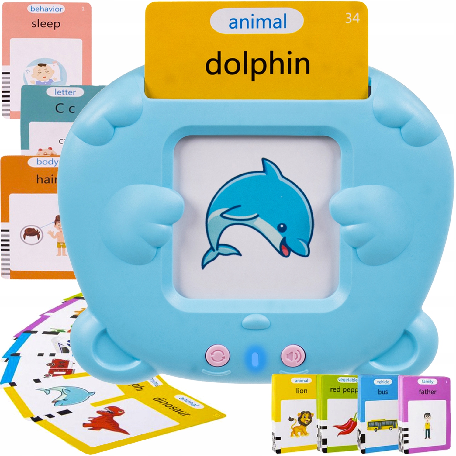 CZYTNIK KART DO NAUKI ANGIELSKIEGO 224 KARTY SŁOWA