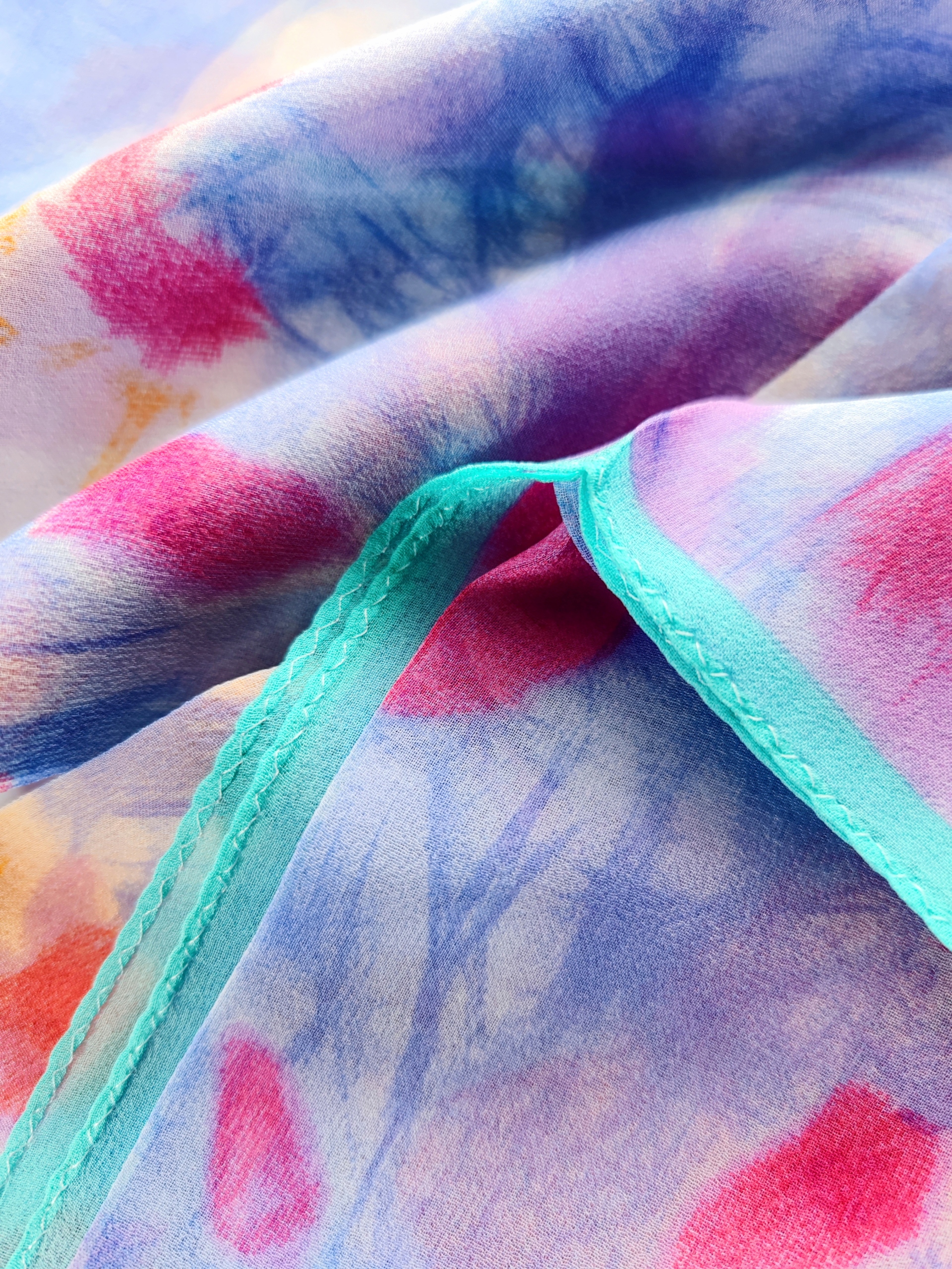 SZALIK JEDWABNY SZAL 100% NATURALNY JEDWAB MORWOWY JAKOŚĆ Długość 170 cm